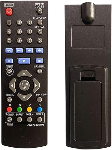 Miniatura 4 de AKB73896401 - Control remoto de repuesto compatible con reproductor de discos Blu-ray LG BP135 BP145 BP155 BP175 BP255 BP300 BP335W BP340 BP350
