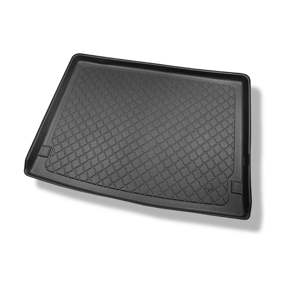 Mossa - Kofferraumwanne kompatibel mit VW Multivan T6 T6.1 Van 2015-2021 2G | langer Achsabstand;hinter der 3. Sitzreihe;Abmessung der Auskleidung 124 cm Breite x 100 cm Länge