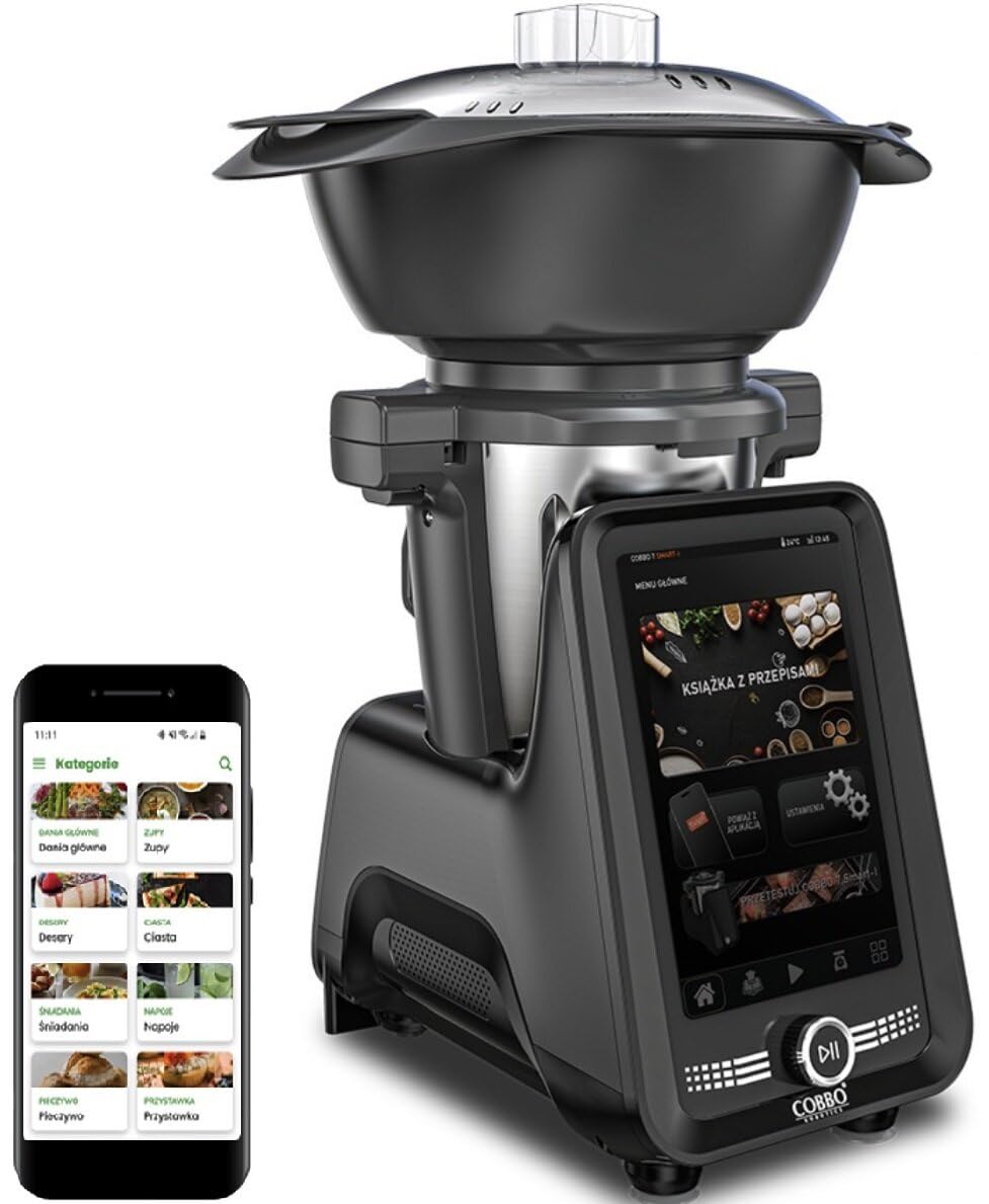 Cobbo Smart-I, Robot de cocina multifunción COBBO 7, Black