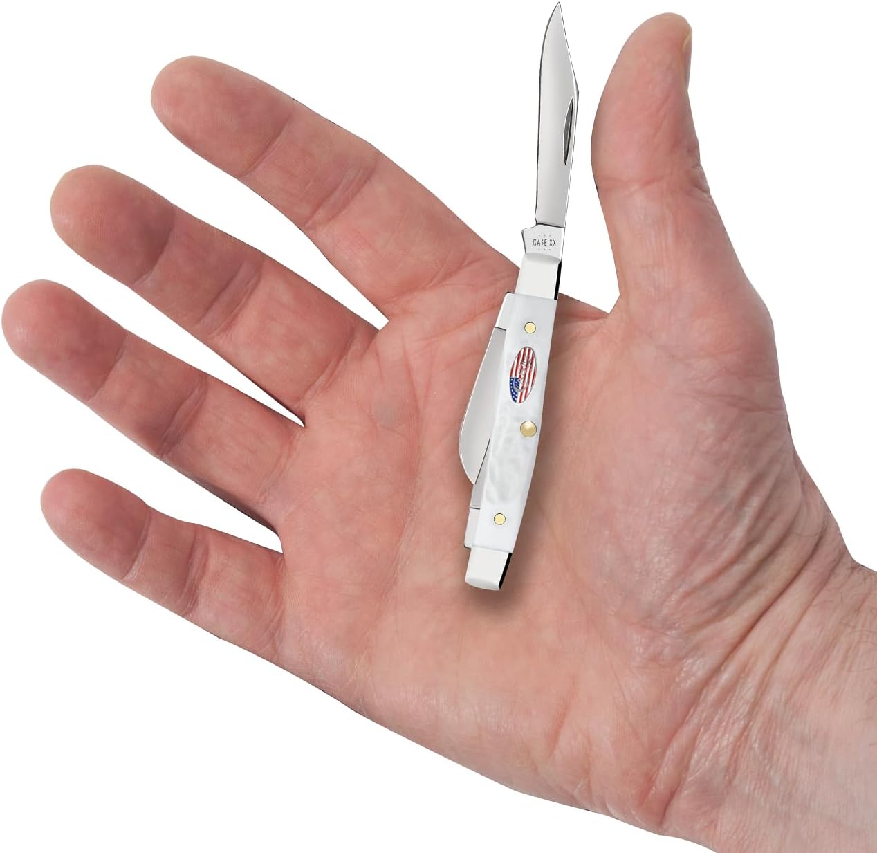 Case Cutlery CA14106: Stockman White Synthetic