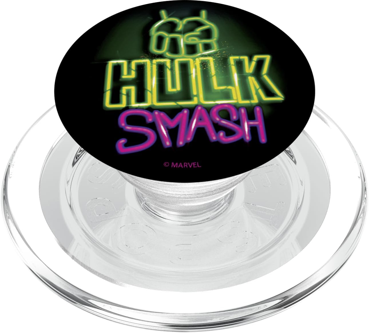 Marvel Avengers Hulk Smash Neon PopSockets MagSafe PopGrip for iPhone