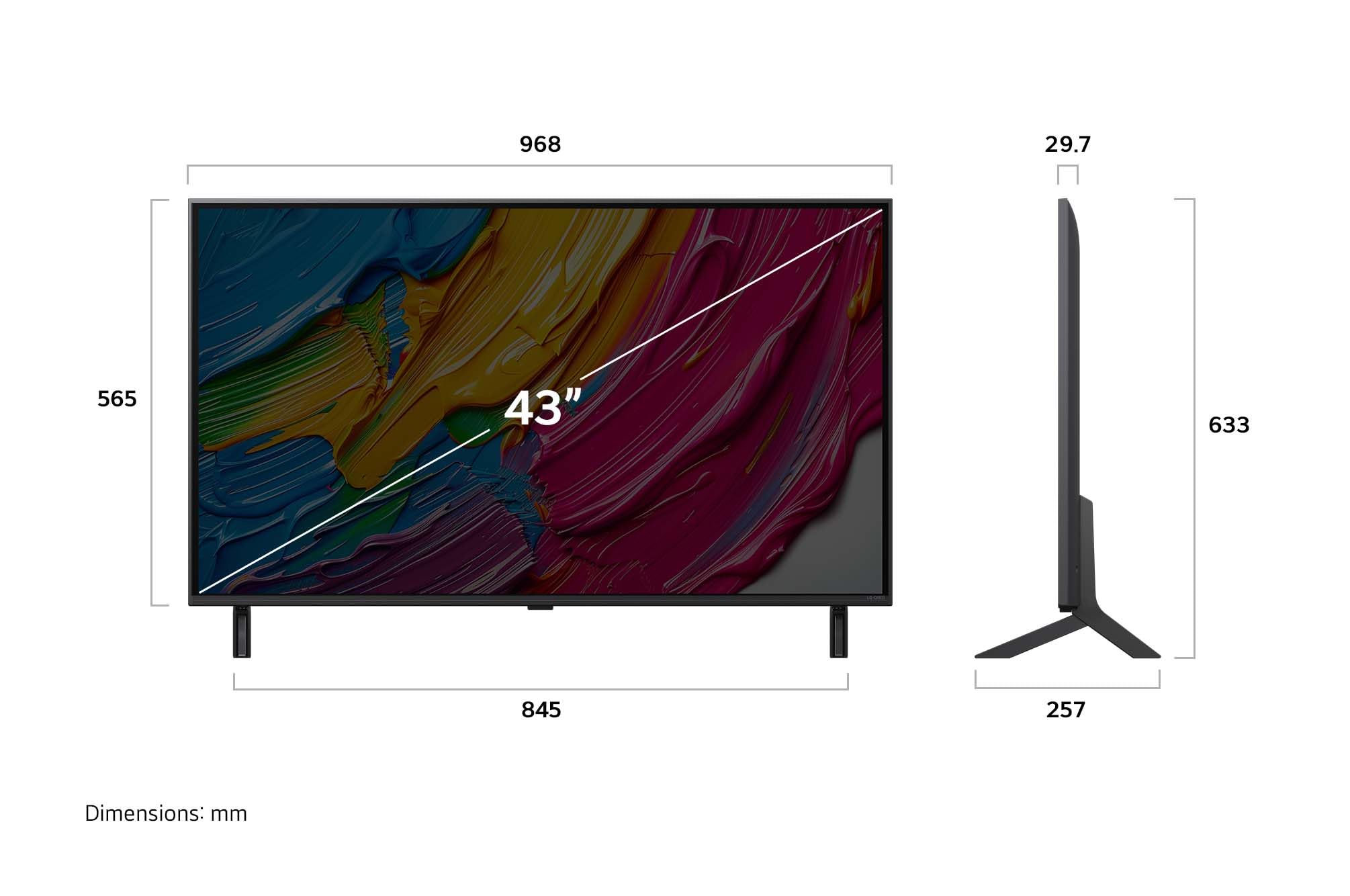 LG 43-Inch QNED80 4K Smart TV - α7 AI Processor 4K Gen 8, Local Dimming, Alexa Built-in, HDR10, HGIG, ALLM, WebOS 25, Magic Remote (43QNED80AUA, 2025)