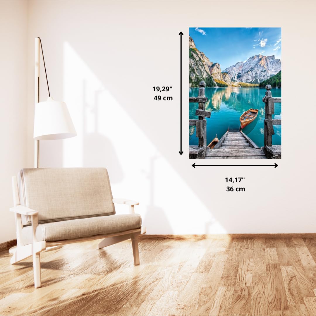 Clementoni Puzzle 500 Pieces + Poster: Lake of Braies