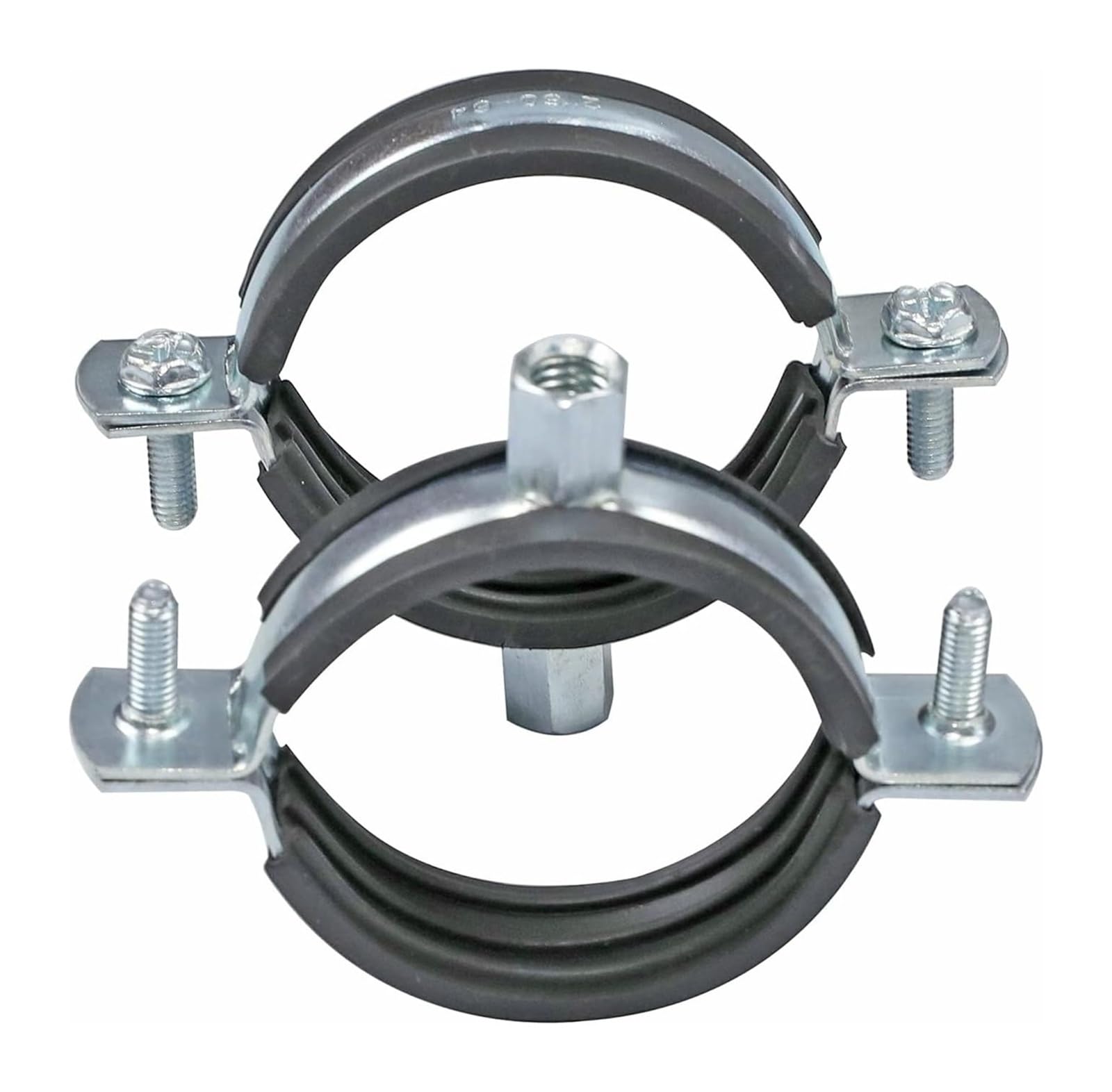 Gancio di supporto staffa morsetto for tubo con gomma M8 M10 femmina for diametro esterno 20-160 mm 2 pezzi(50mm)