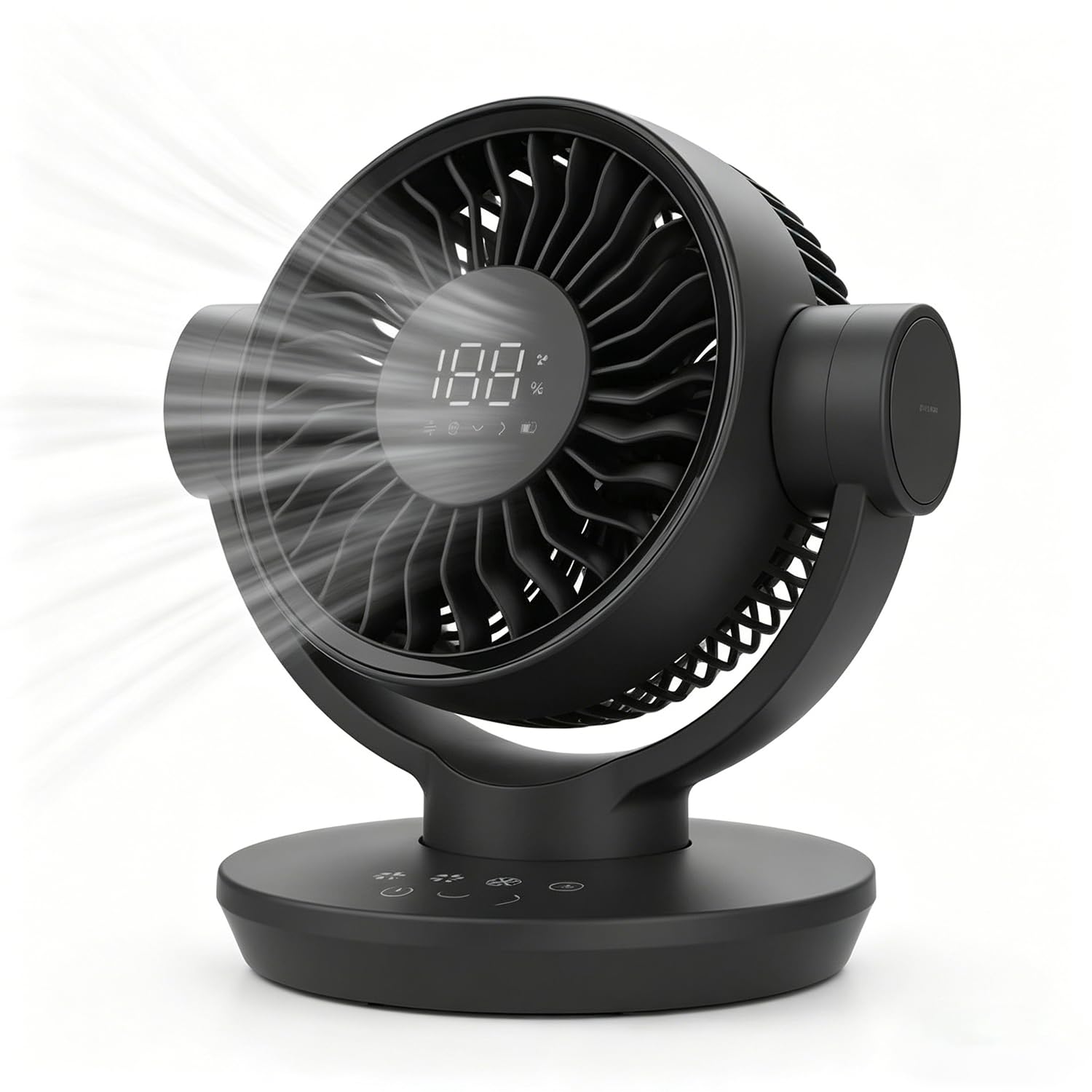 QLKUNLA Ventilador de escritorio circulador de aire con control remoto
