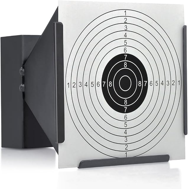 14CM FUNNEL TARGET HOLDER + 100 TARGETS AIR RIFLE PELLET TRAP SHOOTING AIRSOFT GIFT