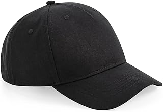 Beechfield B62N Organic Cotton 5 Panel Cap, Black, XS-XL