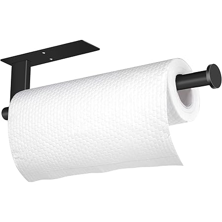 WonderTech Schwarz Edelstahl Küchenrollenhalter Ohne Bohren13 Zoll