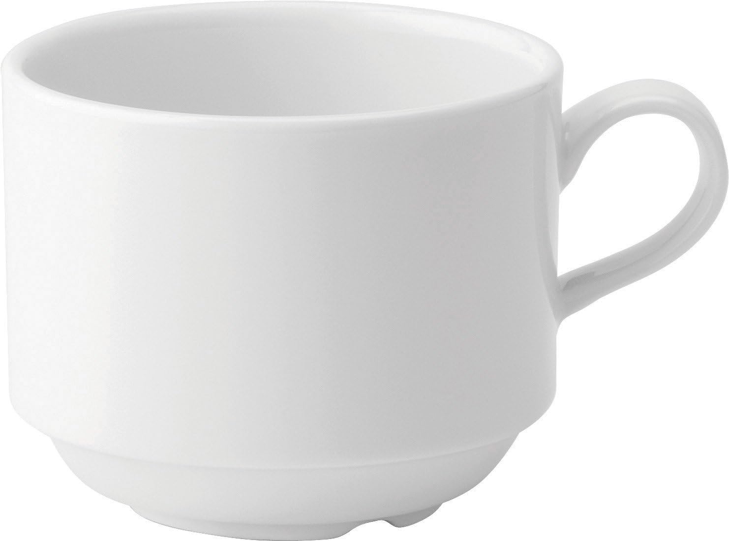 Stacking Coffee / Espresso Cup and Saucer 3oz (8.5cl) (Box