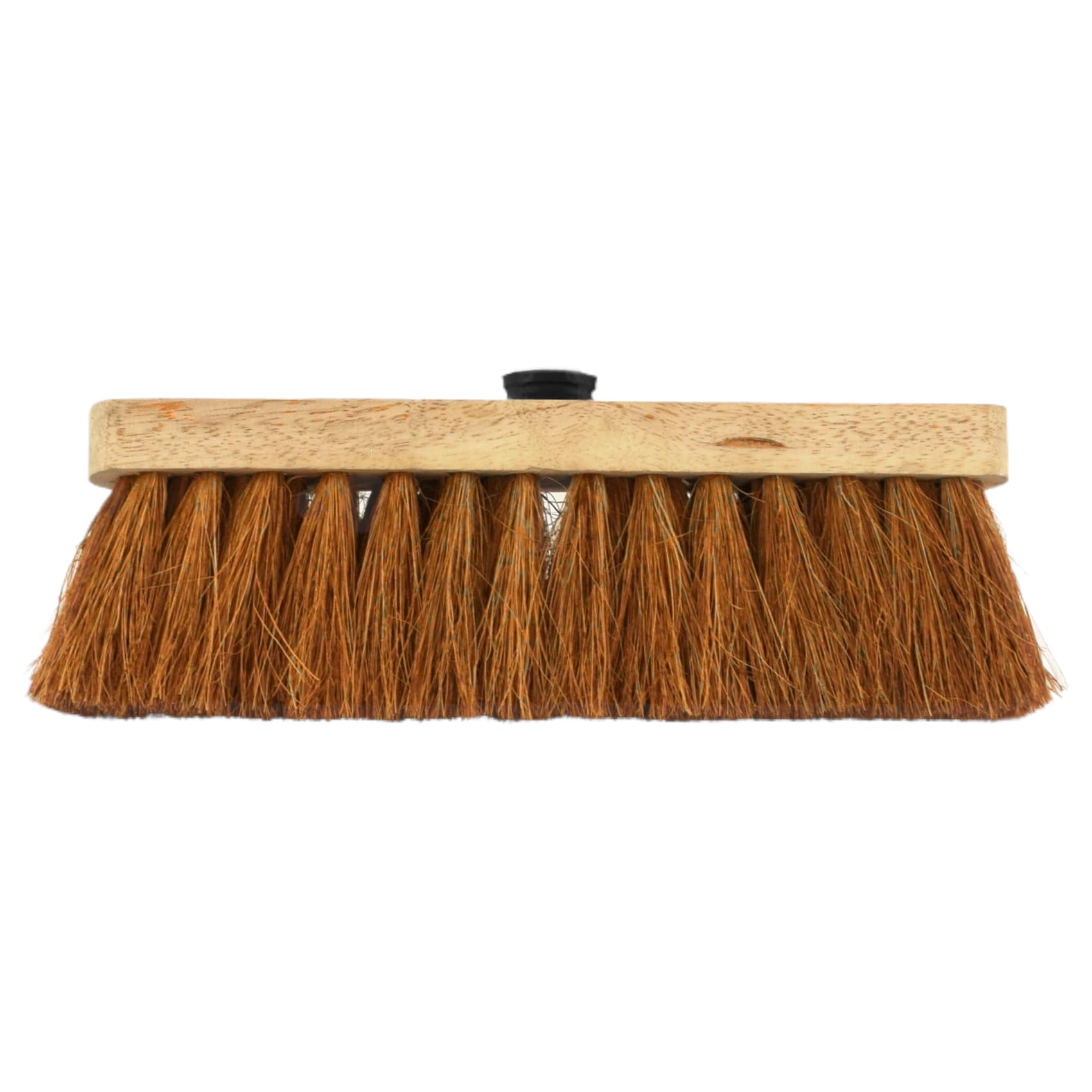 12-Inch Natural Soft Coco Sweeping Broom Head - Eco-Friendly Soft Bristle Sweeping Brush - Ideal for Indoors and Outdoors - Durable Home, Garage, Patio, Yard & Garden Broom