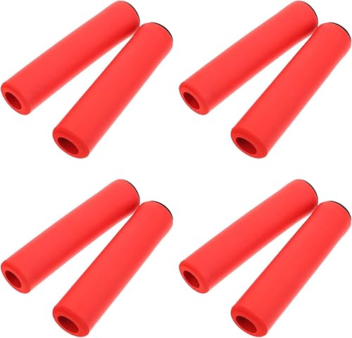 Miniatura 4 de BESPORTBLE 4 pares de fundas universales de agarre de mano para motocicleta, cubiertas de esponja antideslizantes para manillar color negro