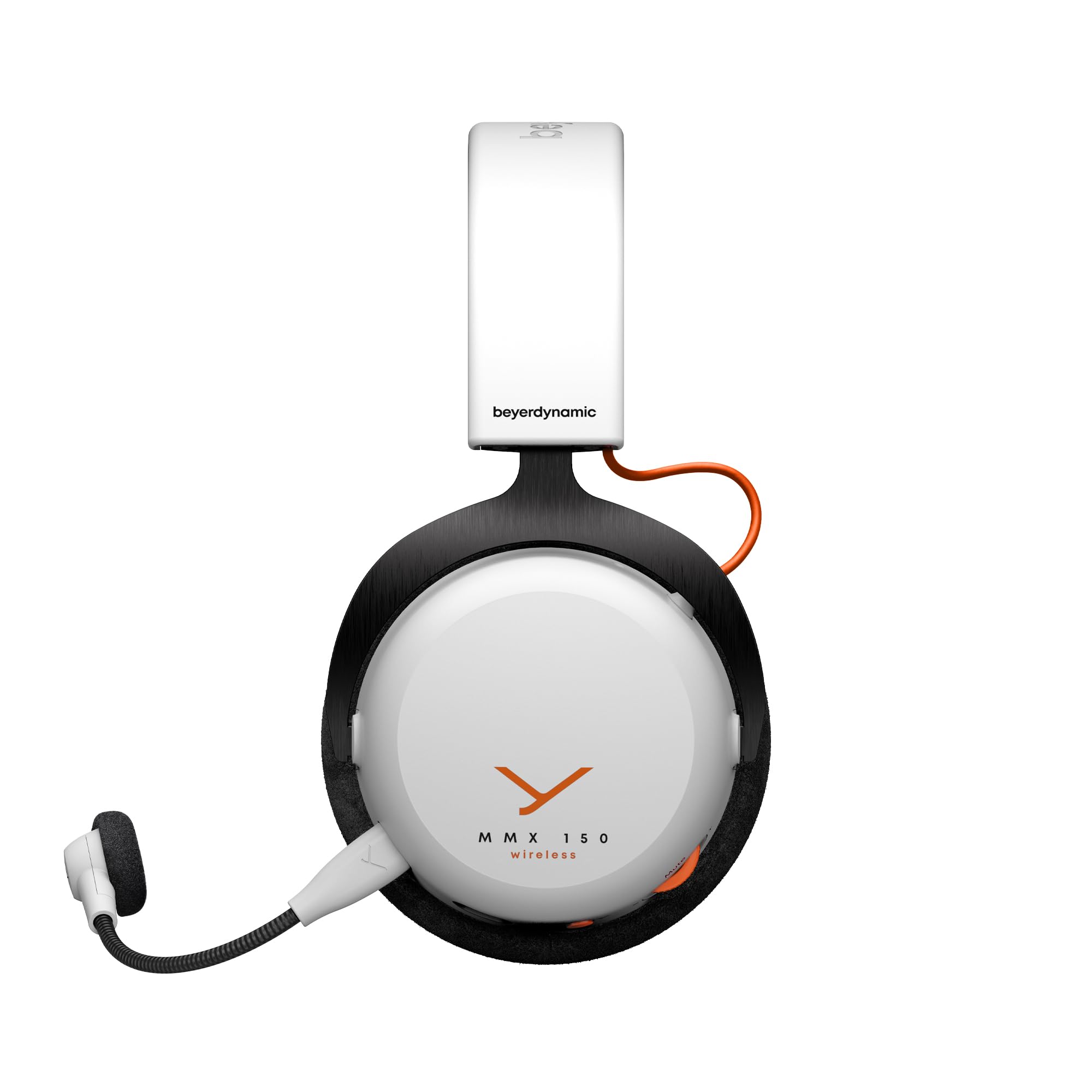 beyerdynamic MMX 150 Wireless - Cuffie da gaming wireless in bianco artico con personalizzazione del suono e cuscinetti auricolari in velluto