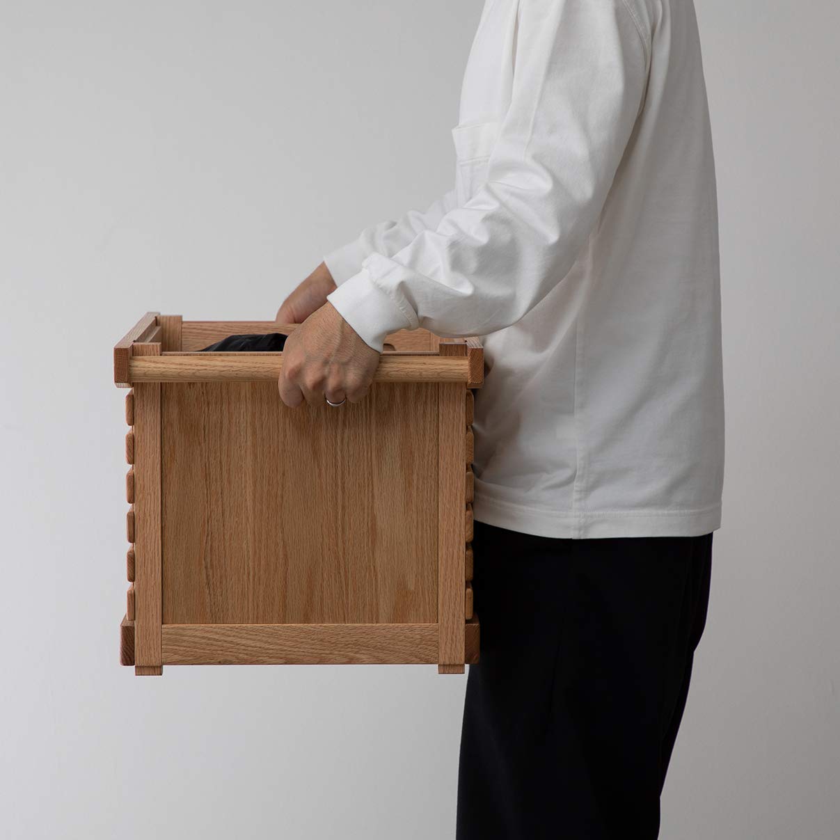 Amazon｜IKIKIシェルフコンテナLサイズオーク｜収納ケース・ボックス