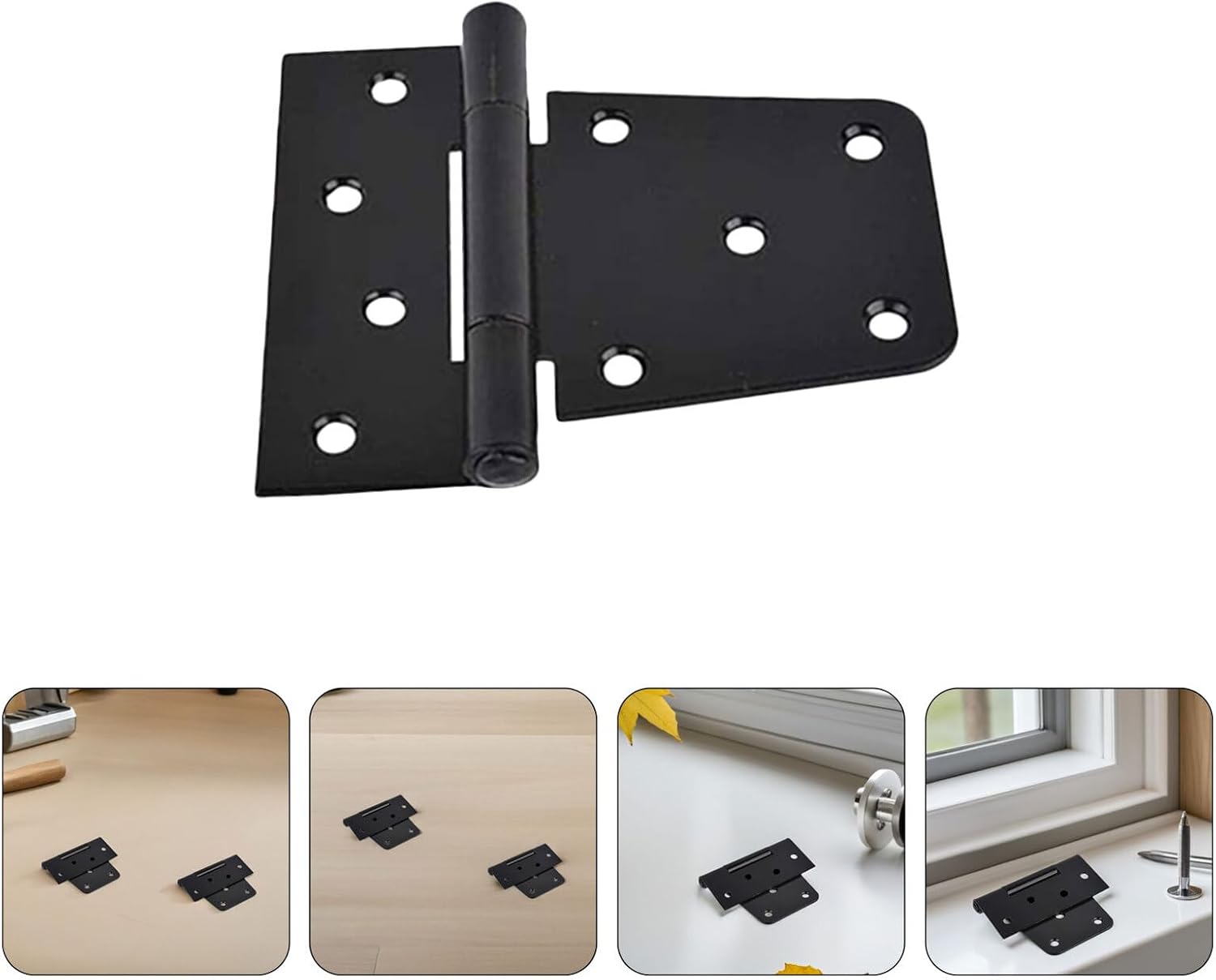 Balacoo Heavy Duty Barn Door Hinges 5pcs Outdoor Garden Fence Gate Hinges for Shed and Barn Doors for Exterior Use