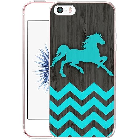 Amazon Com Iphone 5 5s Se Case Horse Theme Durable Hardshell Case For Apple Iphone 5 5s Se Cell Phones Accessories
