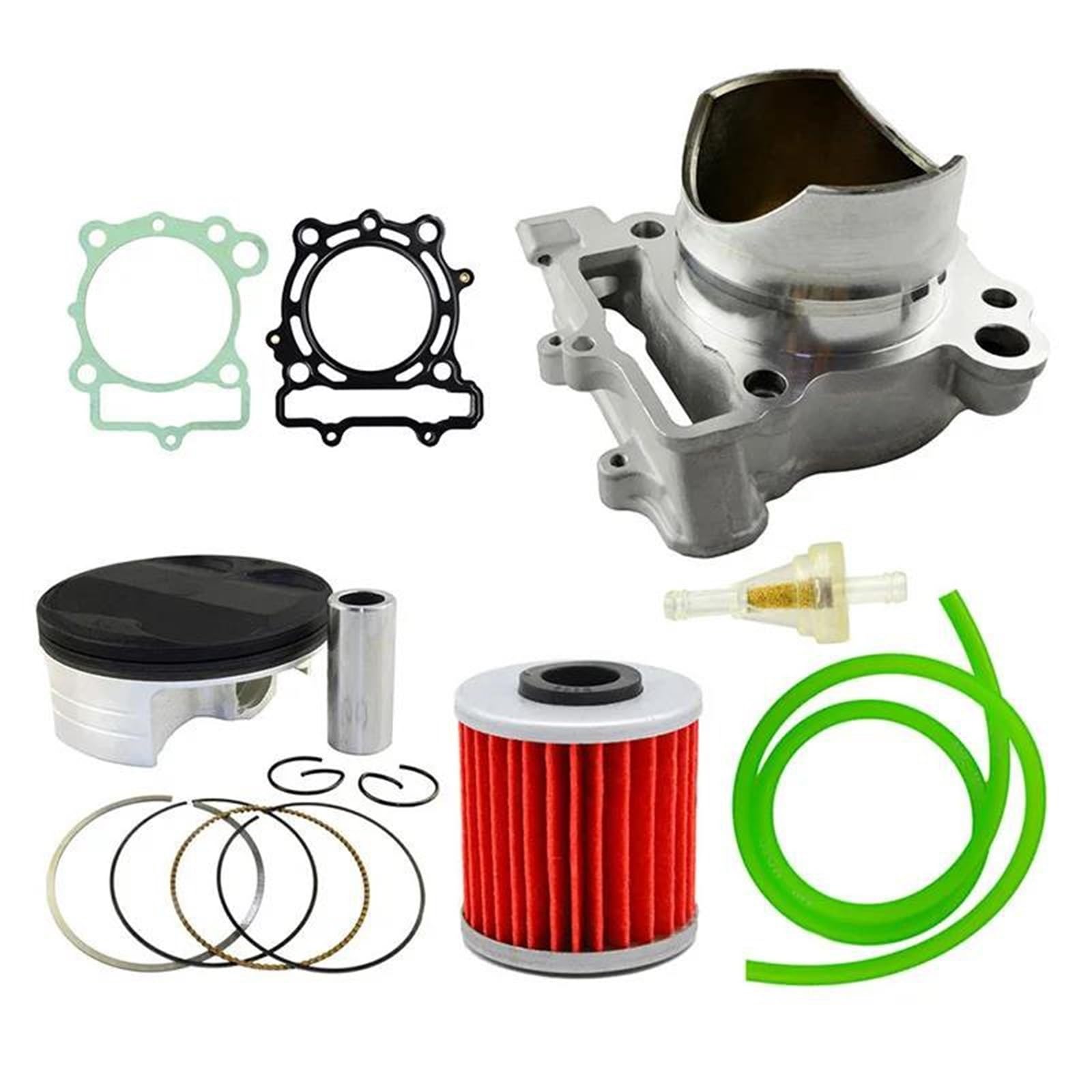 Cilindro De Aire 77 Mm Para Motor Motocicleta Anillos Pistón Junta Manguera Combustible Filtro Aceite Y Gasolina Para Kawasaki KXF250 2004-2008
