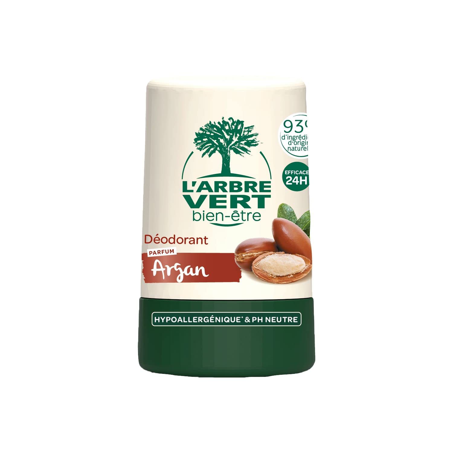 L'Arbre Vert Ball deodorant | | Argan | Capacity 50 ml | For delicate and sensitive skin |