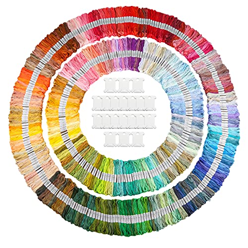 Caydo Embroidery Thread - 100 Skeins of High-Quality Thread for Crafting and Decorative Stitching