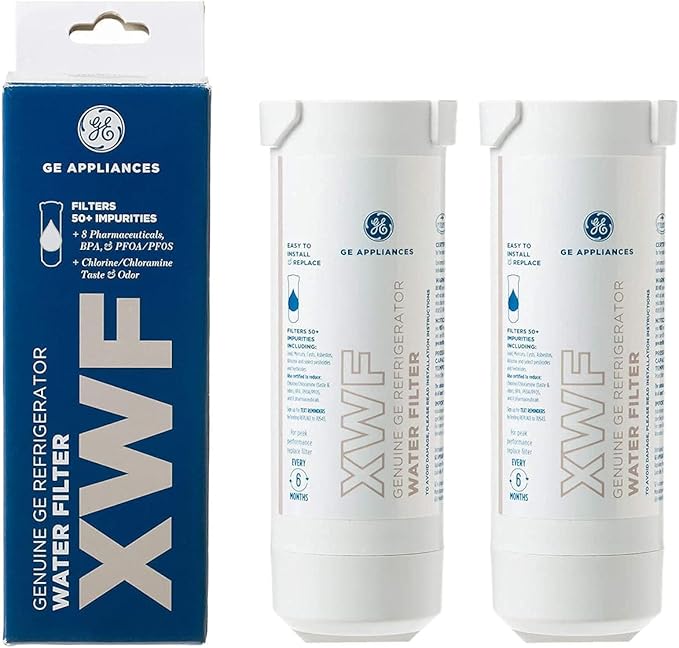 XWF refrigerator water filter Compatible with GE XWFE water filters (2 PACK