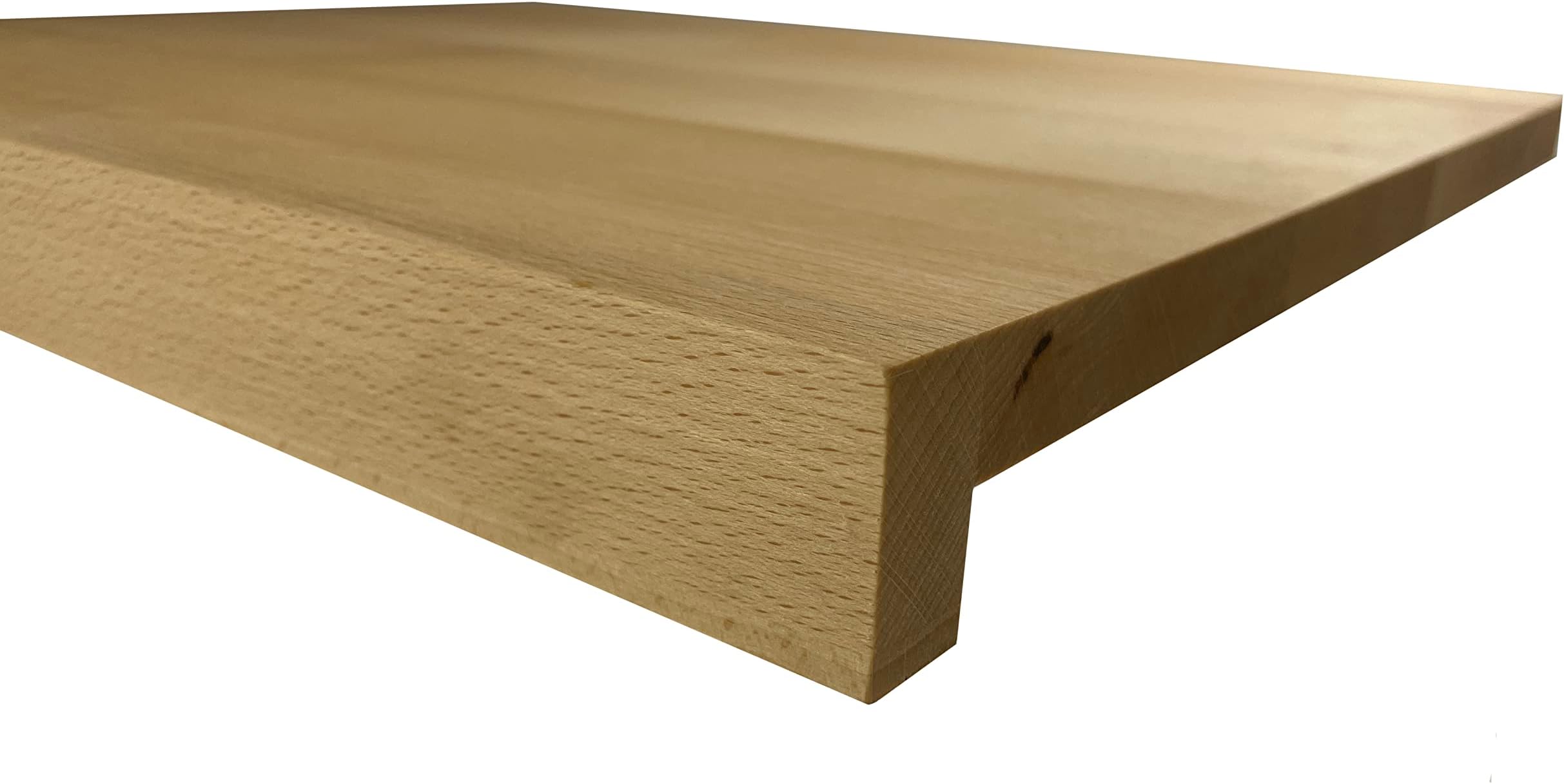 EFO Wooden Chopping Board XL 47x37 cm | Large Chopping Board Made of Beech Wood with Counter Edge | Large Wooden Choppingboard with Lip for efficient Food Transfer and Stable Cutting