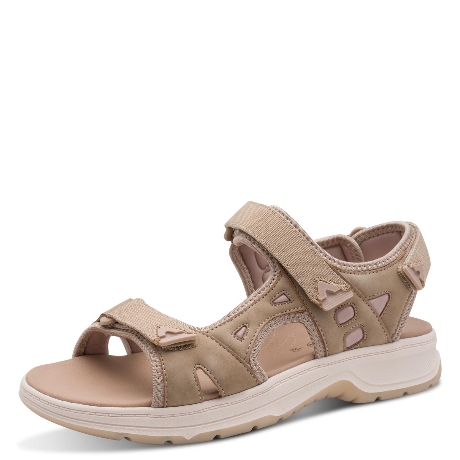 Jana Women's Softline Sandal Flat 8-28662-46, Taupe, 6 UK