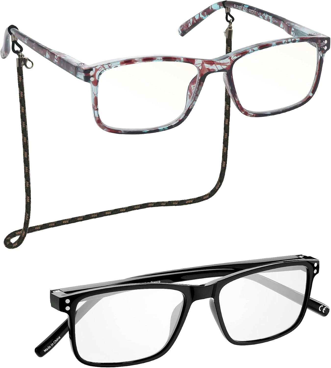 MADEYES Reading Glasses Readers women men Unbreakable Blue Light Blocking Cheaters Eyeglasses 2.0 Strength Blue Tortiose