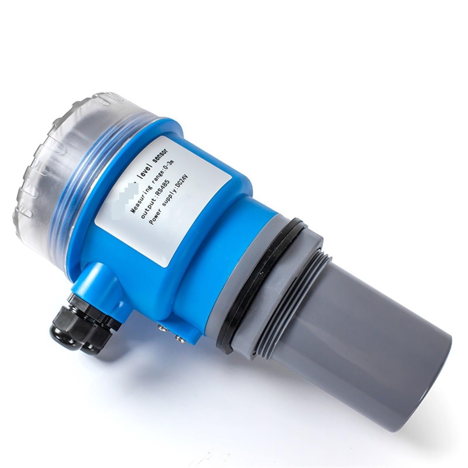 Ultrasonic level meter 0-5m 0-10m Level Transmitter LCD Digital Water Tank Level Meter 4-20mA Level Sensor Transmitter(0-10m Range)