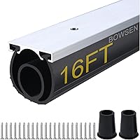 Vista 10 de BOWSEN Juntas de puerta de garaje resistentes a la intemperie U+O con forma de anillo universal, burlete de goma para puerta de garaje con juego