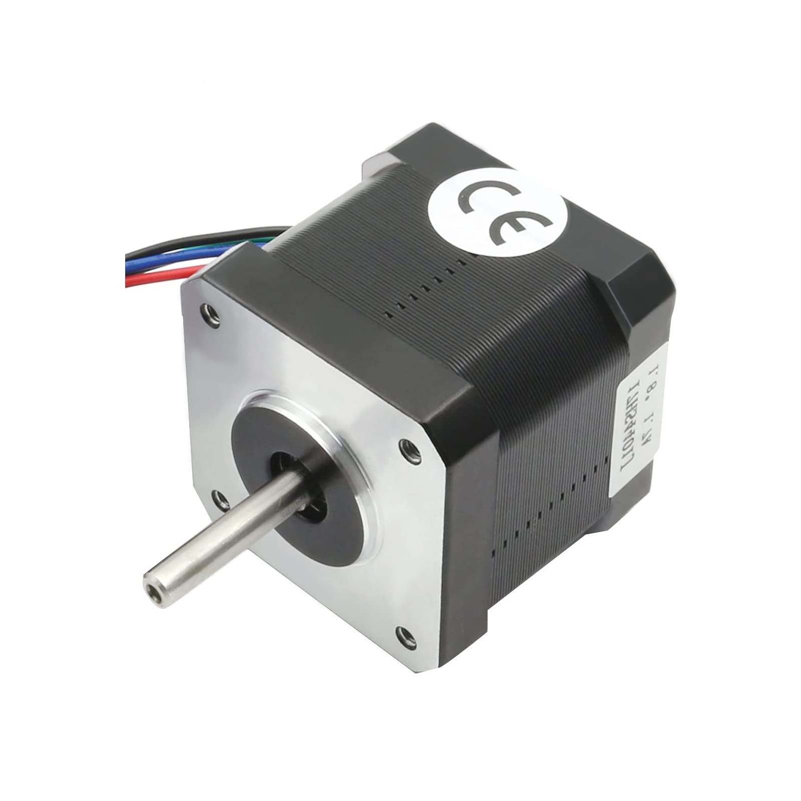 NEMA17 Stepper Motor 42 Motor 40 mm High 4-Core Cable 1.8° Torque 45 Ncm (64 oz.in) Low Noise 2-Phase Electric DC Motor with 1.7 A and 1 m Cable for 3D Printer CNC Laser Machine