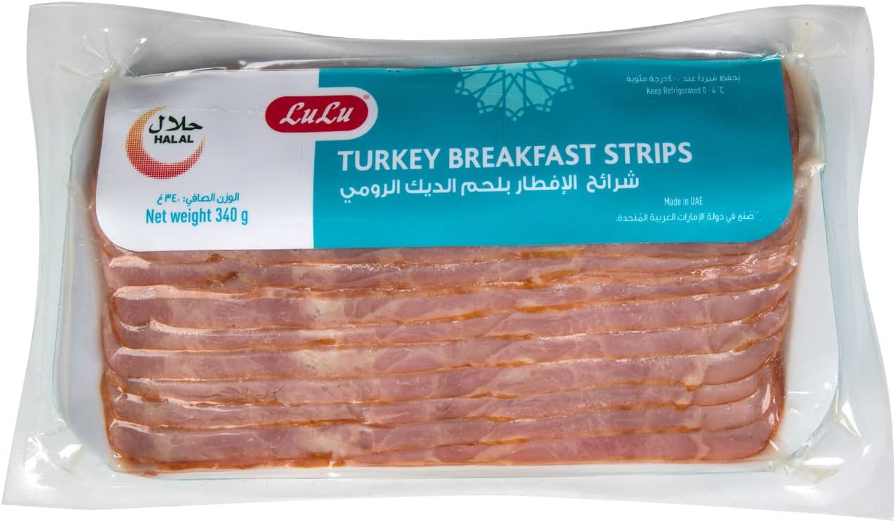 LuLu Turkey Breakfast Strips 340g