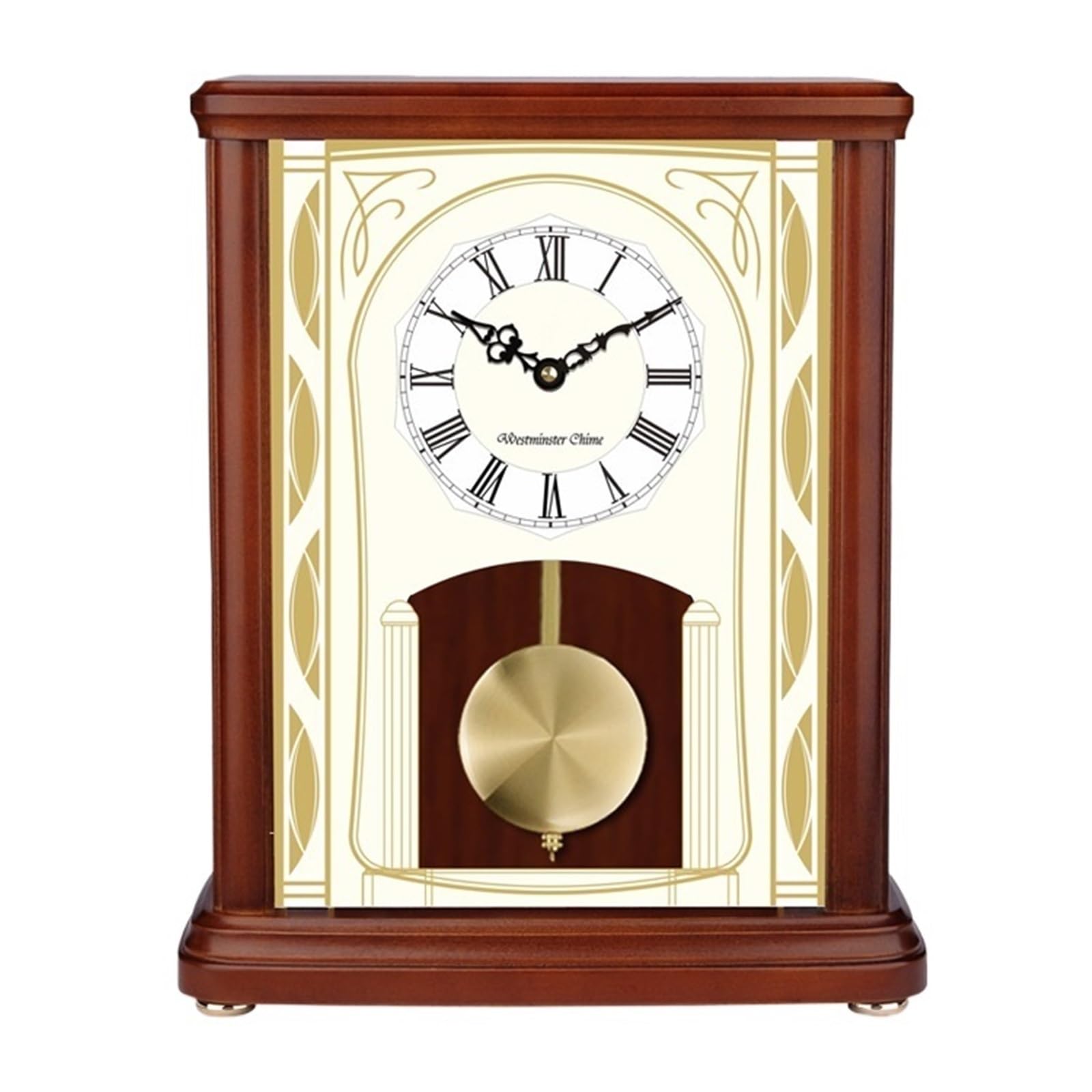 Reloj de madera para sala de estar ideal sobre chimeneas y muebles antiguos