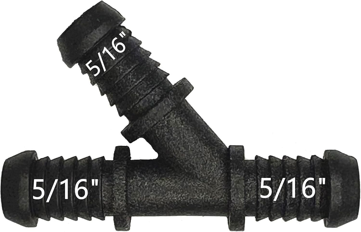 17127541146, 8mm (5/16") Y-Shaped Hose Barb Tee Fitting,3-Way Equal Connector for Chevrolet,BMW,Mercedes,Audi,VW,Ford,GM,Toyota,Honda - Fuel, Coolant, Vacuum Lines,Radiator Heater Water Pipe Y-Joint