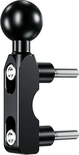 BRCOVAN Base de montaje de aleación de aluminio con bola de TPU de 1 pulgada para depósito de freno de motocicleta/embrague compatible con soportes