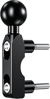 BRCOVAN Aluminum Mount Base with 1" TPU Ball for Brake/Clutch Reservoir (RAM Compatible)