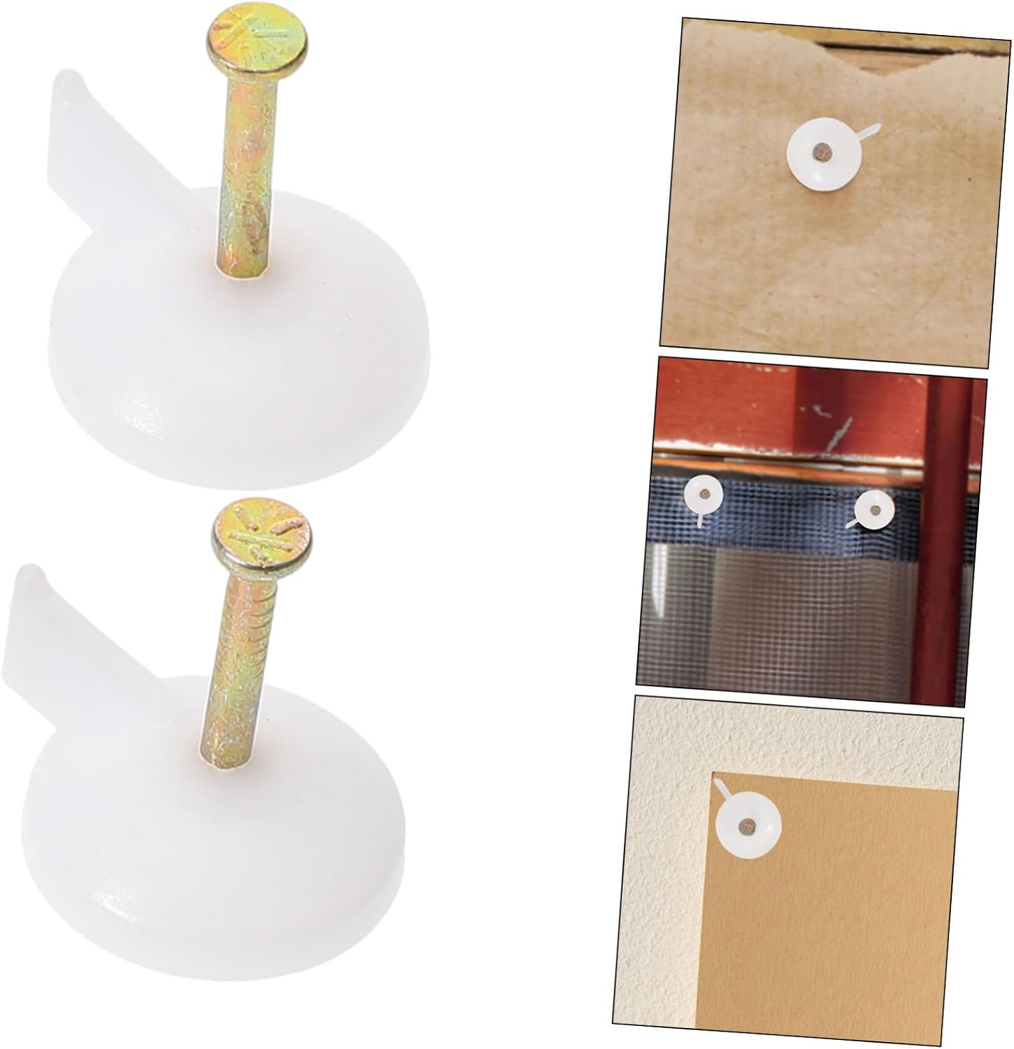 OUNONA 100Pcs Wall Push for Easy Installation Thumbtacks Cement Nails for Curtains Wallpapers and Wall Cloths for Versatile Use Various