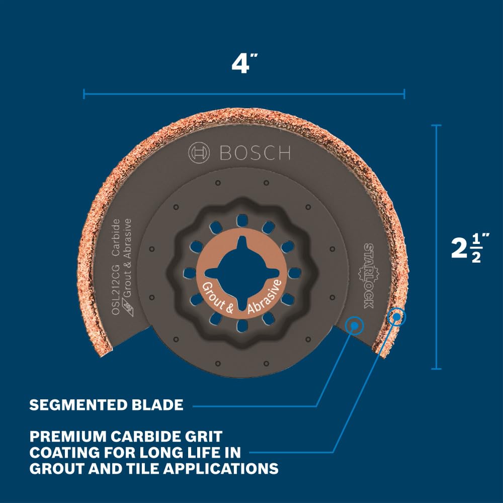 Bosch OSL212CG 2-1/2 in. Starlock® Oscillating Multi Tool Carbide