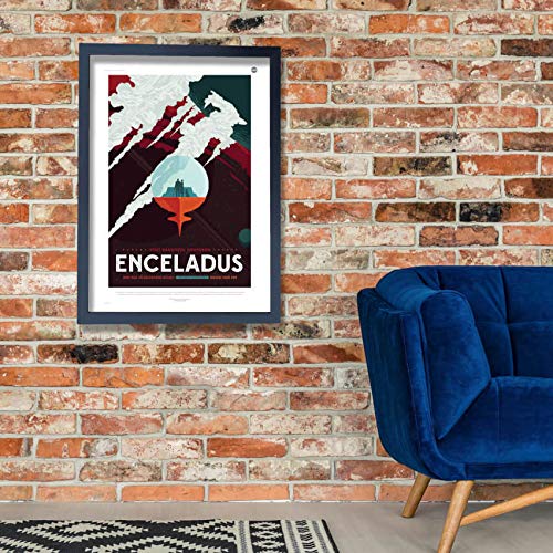 Impression d'art encadrée Enceladus NASA Space Tourism Spiffing Prints Extra Large - 3