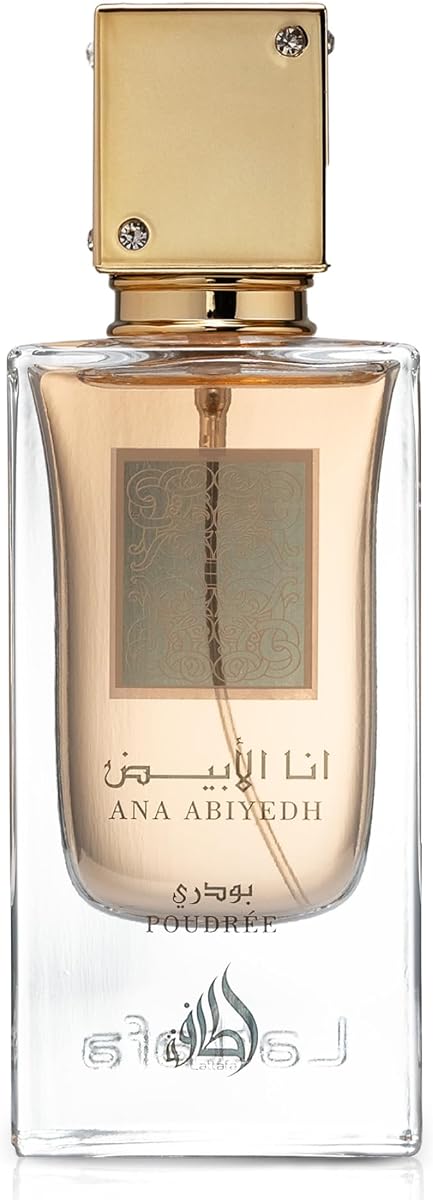 Perfumes Lattafa Ana Abiyedh Poudree para mujer Eau de Parfum Spray, 2.0 onzas / 60 ml