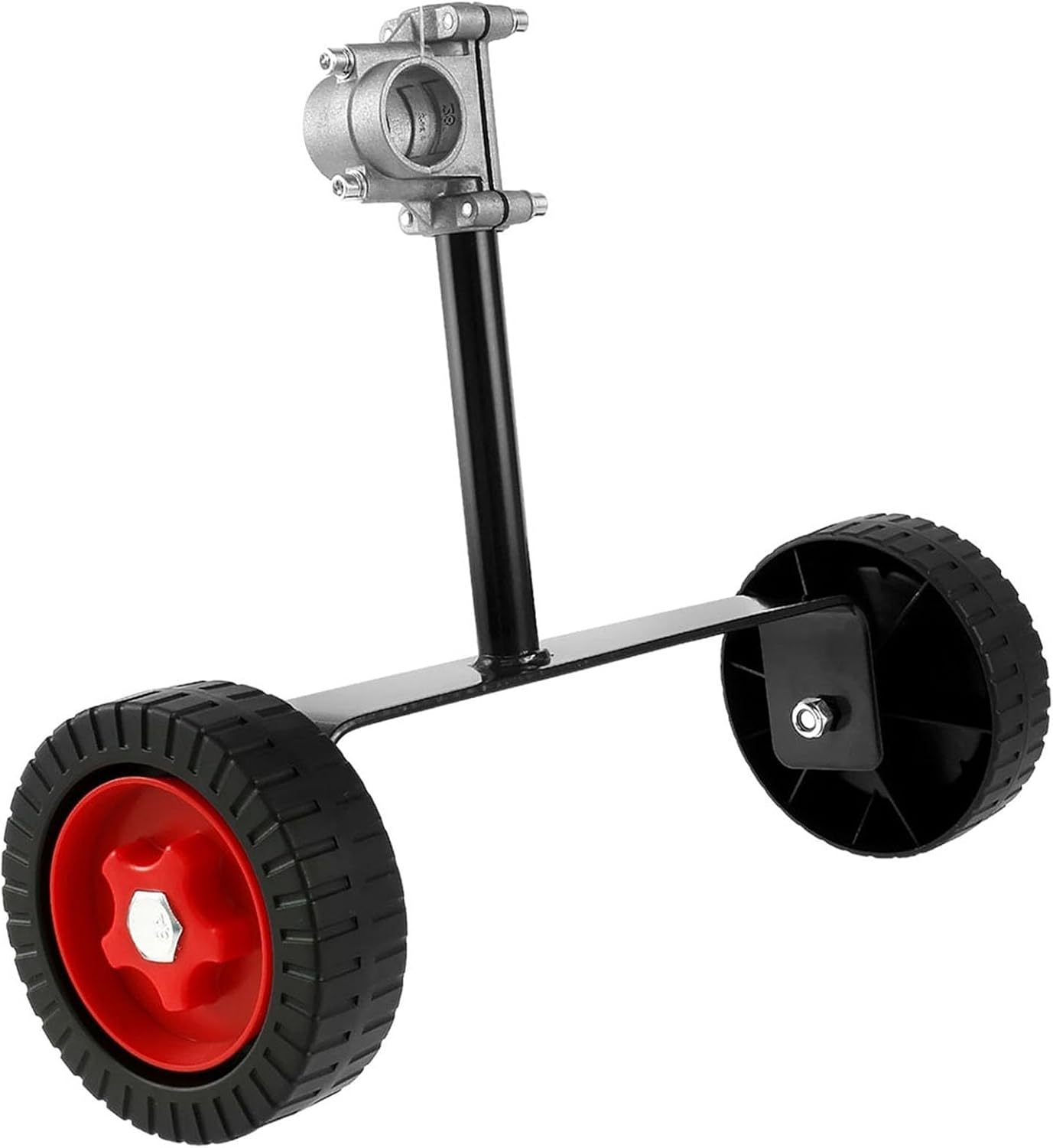 String Trimmer Support Wheel, Lawn Mower Wheel Attachment Height Adjustable Support Wheels for String Trimmer Grass Cutter Brush Cutter (B)