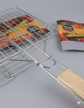 Mangal Teli, K k Izgara, Ah ap Sapl , 35x20 cm, Piknik i in  deal, Tek Kullan ml k, Mangal Izgara Teli Tek Izgara