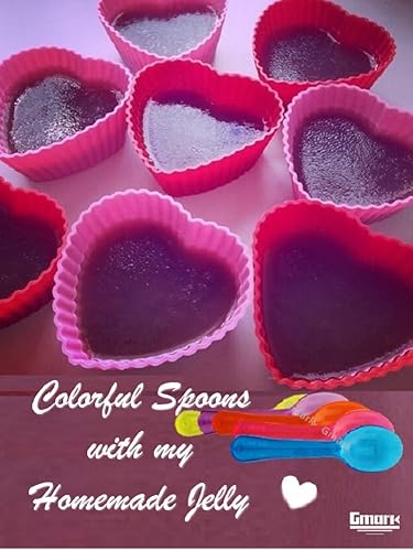 Miniatura 9 de Gmark 400pcs 3" Cucharas de degustación de colores Mini cucharas de plástico multicolor, cucharas de helado surtidas, cucharas de postre 1 caja Set