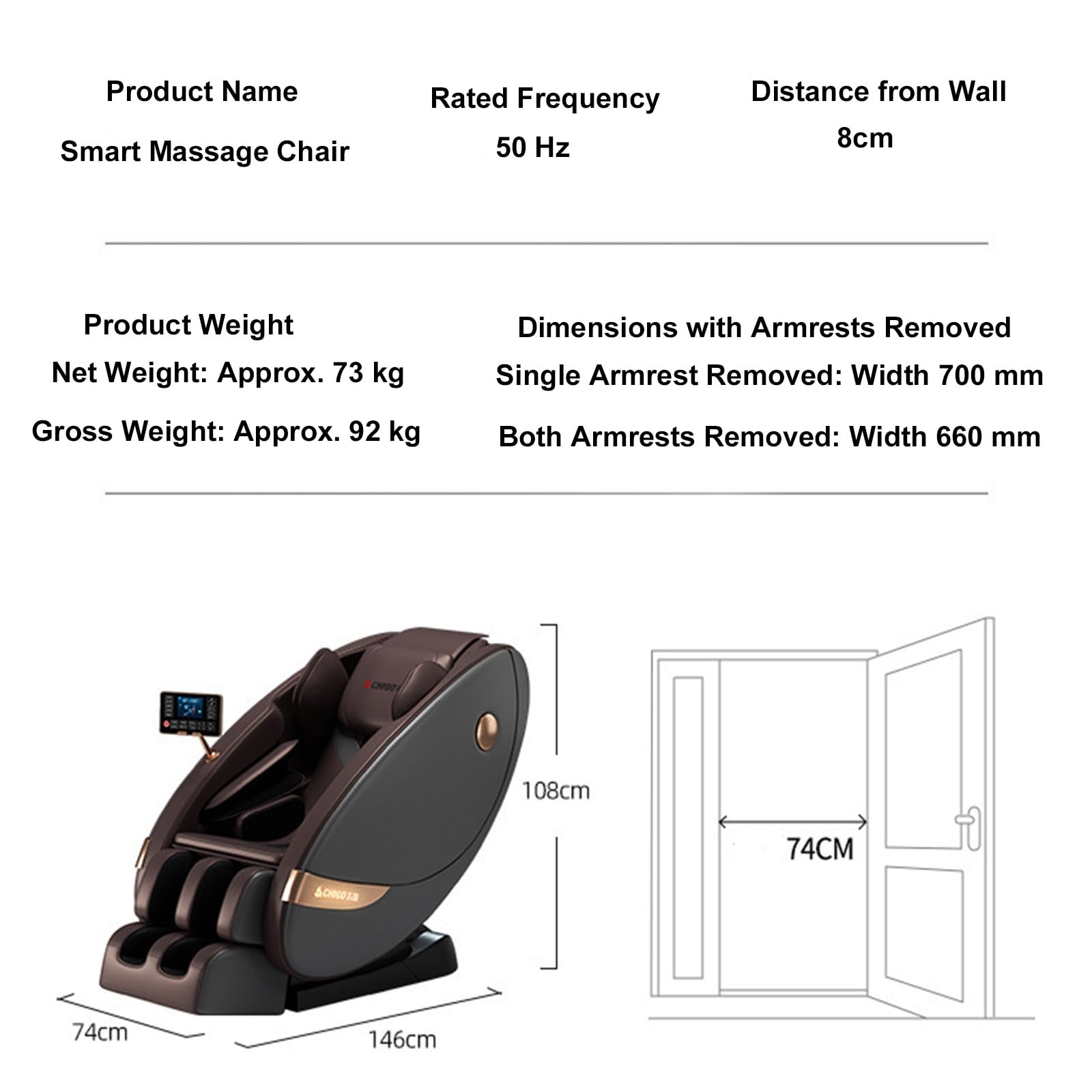 Poltrona Massaggiante 4D Con Binario SL E Airbag Per Tutto Il Corpo, Adatta Per Ambienti Domestici E Uffici.