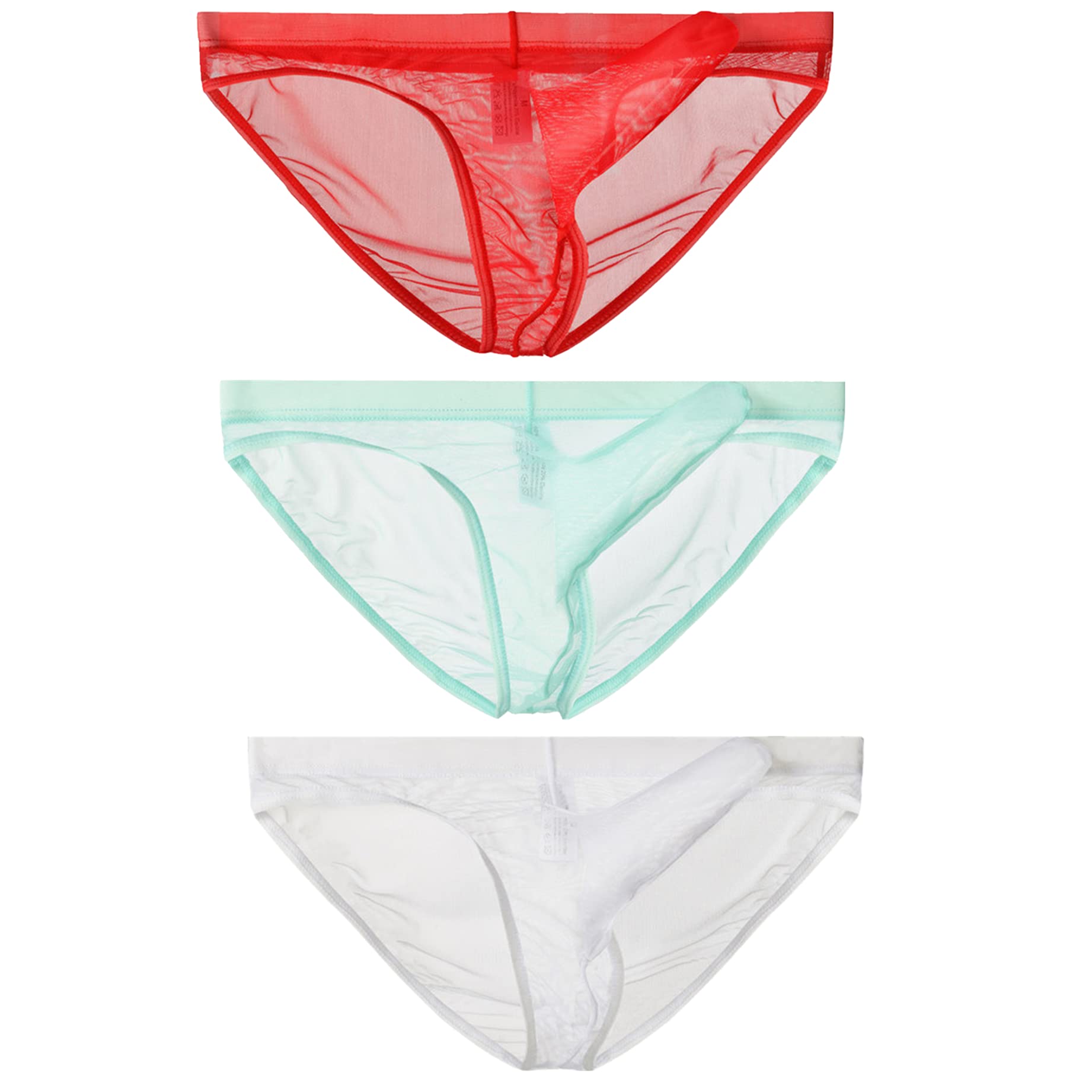 lclvld Men Briefs Underwear Transparent Mesh See Through Briefs Sexy Erotic Men Underwear Elephant Bulge Underpants