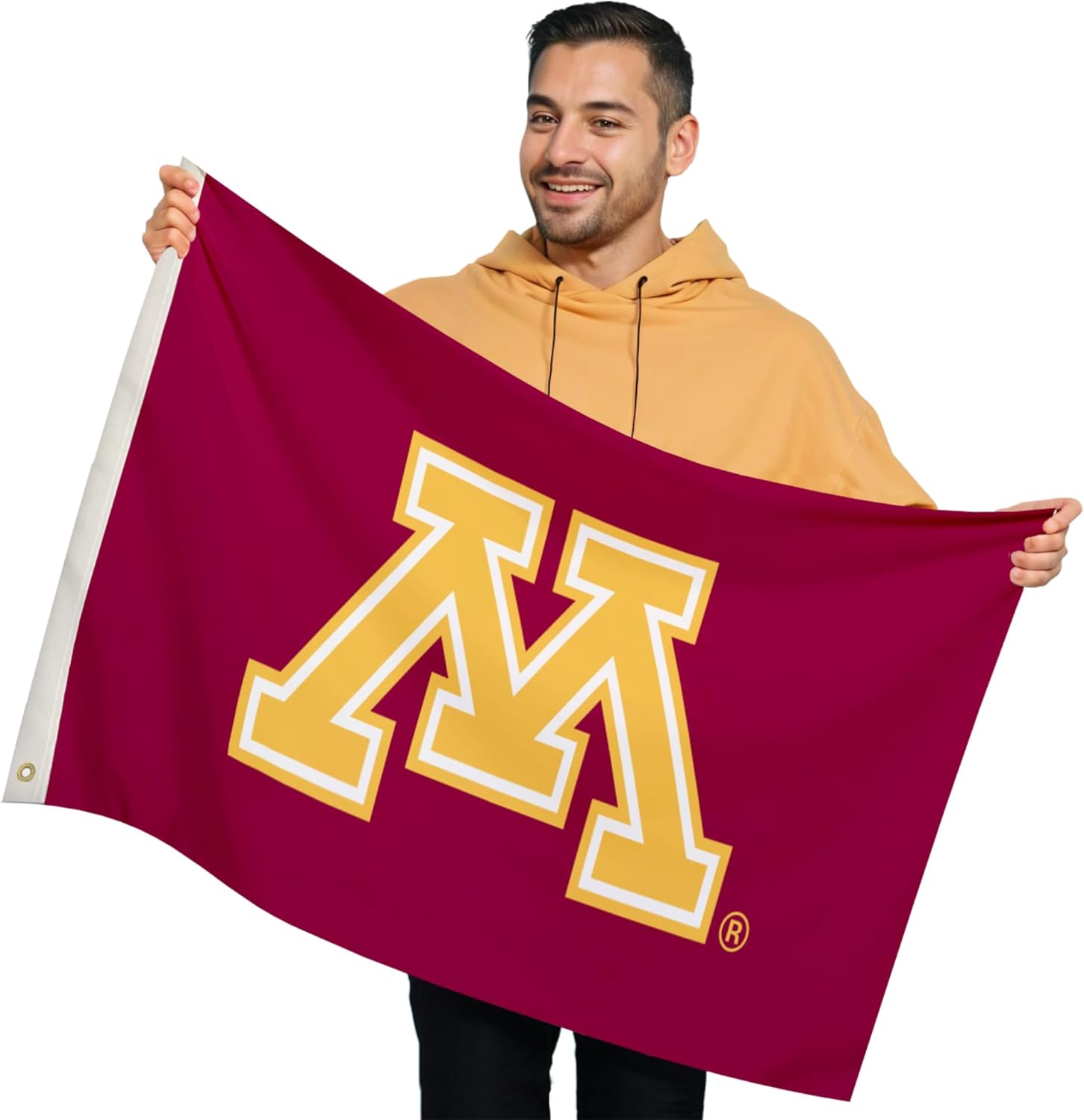 Minnesota Golden Gophers College Sports Printed Flag - NCAA Licensed - Nylon - School Banner (Maroon, Gold, White) (2' x 3')