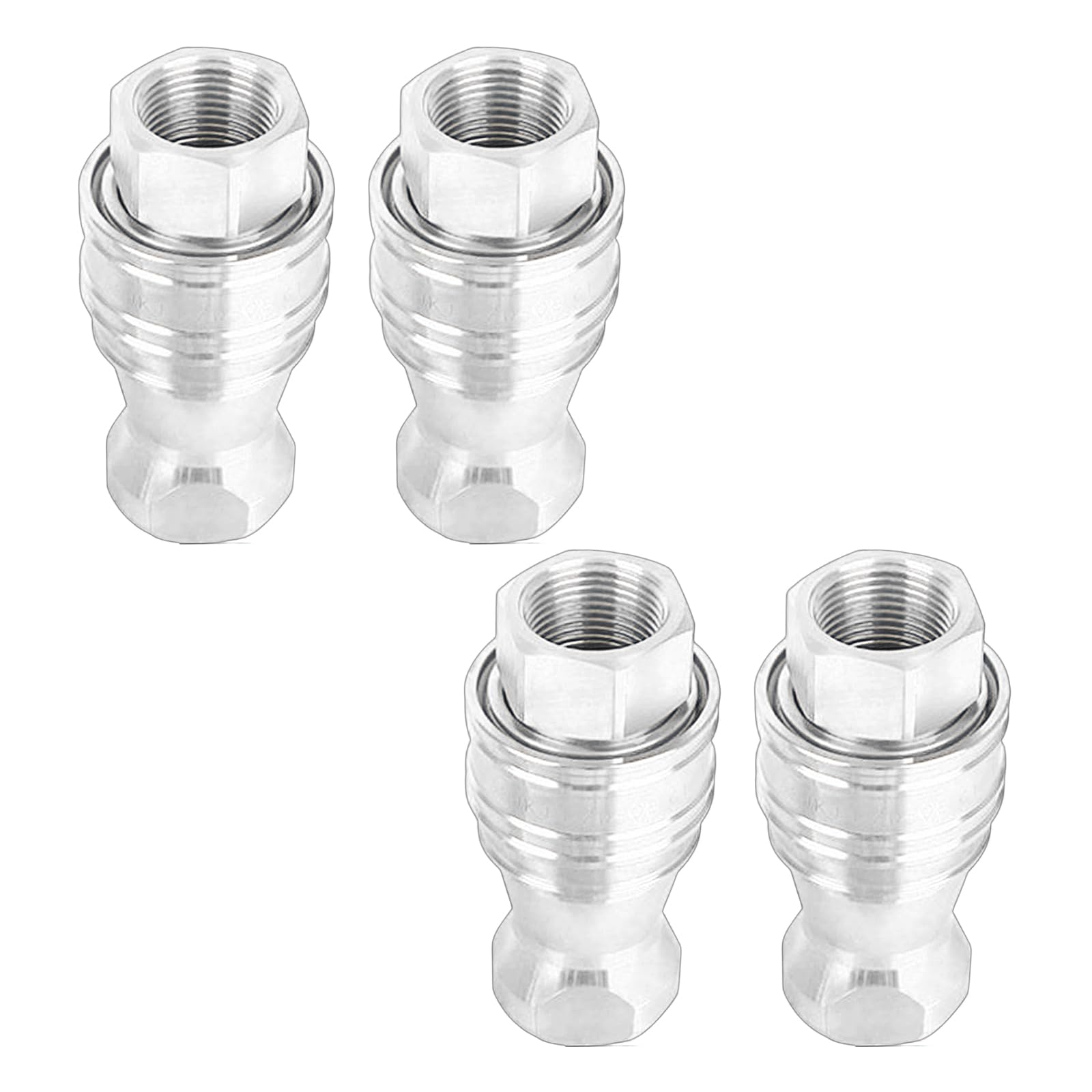 of 4 Rustless Quick Separate Couplers Stress 6000 Easy Hand Tighten for Carpet and Compressors Stress Link