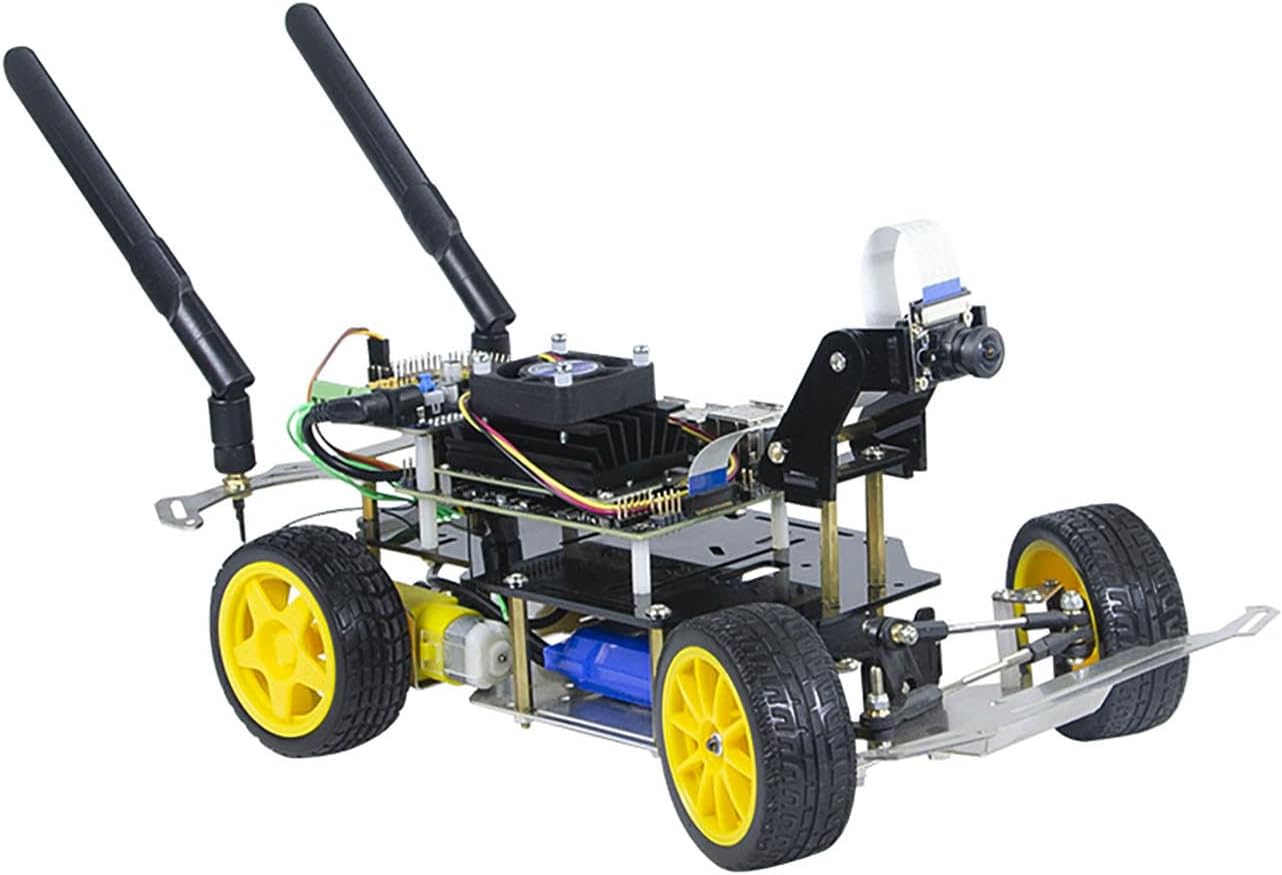 AI Racing Robot Kit Donkey Car Starter Kit Powered by Jetson Nano Deep Learning Self Driving Platform for Small Scale Cars Jetson Nano AI Smart Robot Car(Upgraded Version)