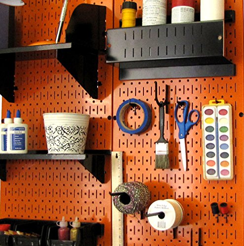 Image of Wall Control 30-P-3232OR Orange Metal Pegboard Pack