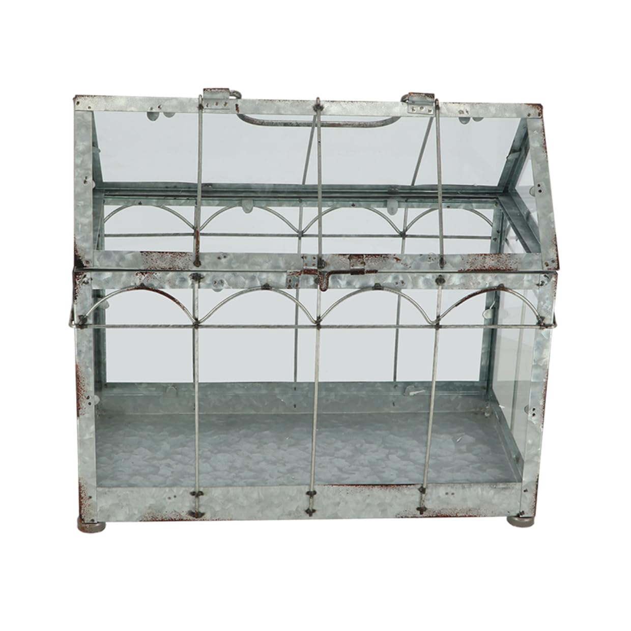 Esschert Design USA Serre de Table Style Vintage ZB22 - Argenté