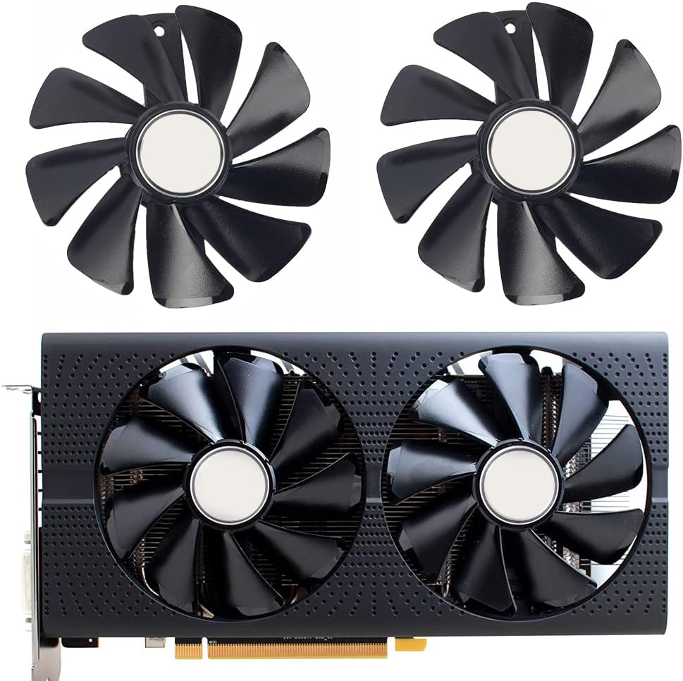 LED CF1015H12D RX570 RX580 RX590 RX470 RX480 Graphics Card Fans for Sapphire Nitro RX 570 580 590 470 480 GPU Fans (Normal Fan)