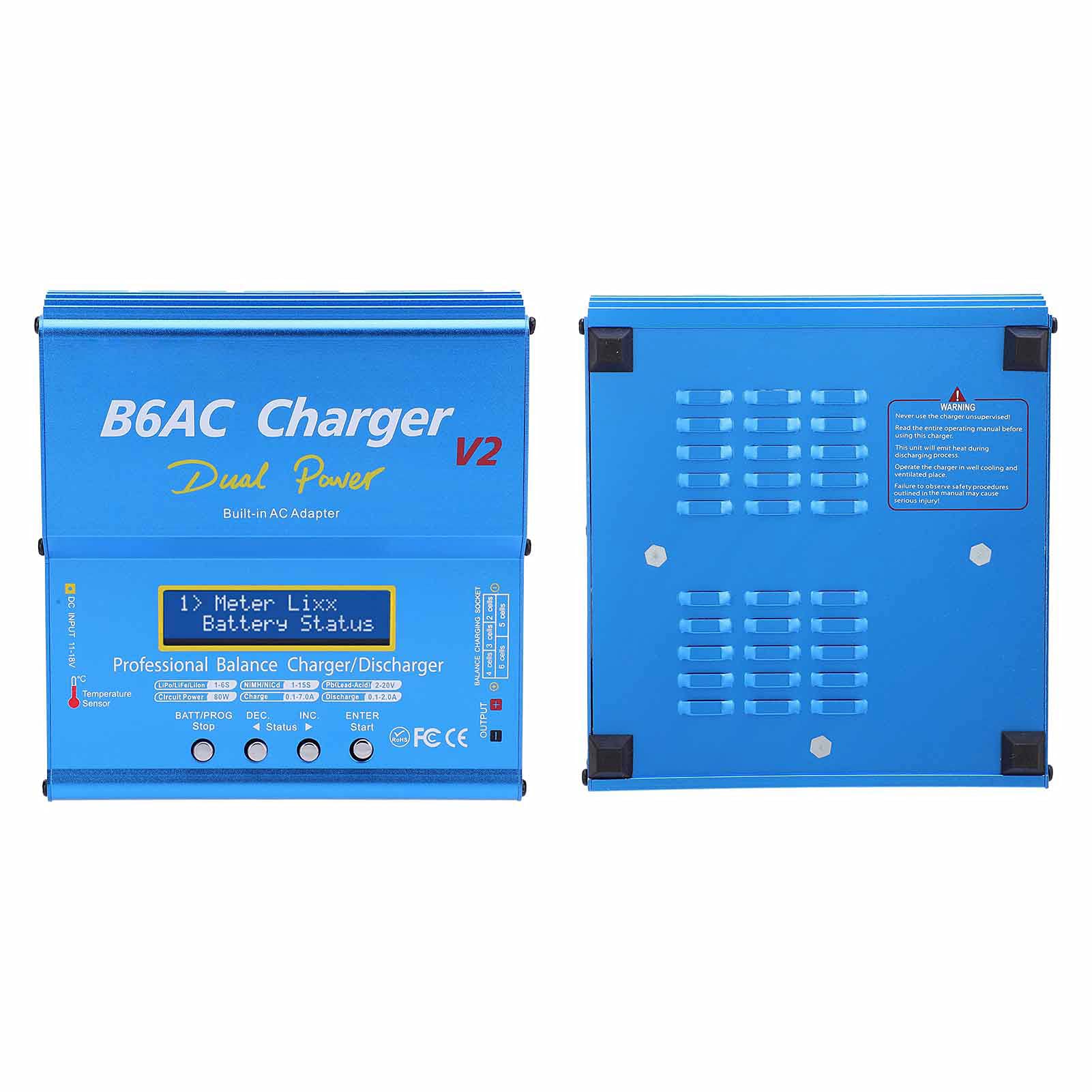 Scaricatore caricabatterie bilanciato B6AC V2, 80 W 7 A con cavo di ricarica (Spina europea 220 V)